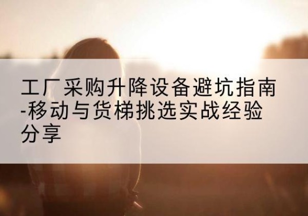 西城区移动式升降机怎么选-工厂采购升降设备避坑指南-移动与货梯挑选实战经验分享